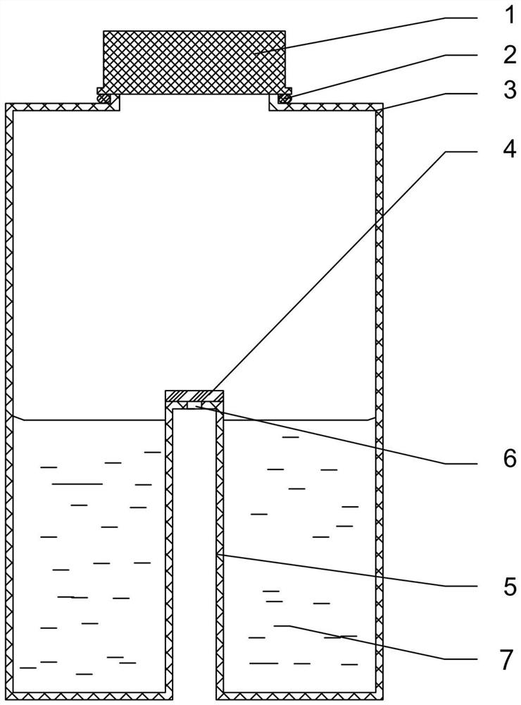 Liquid packaging bottle capable of continuously volatilizing gas