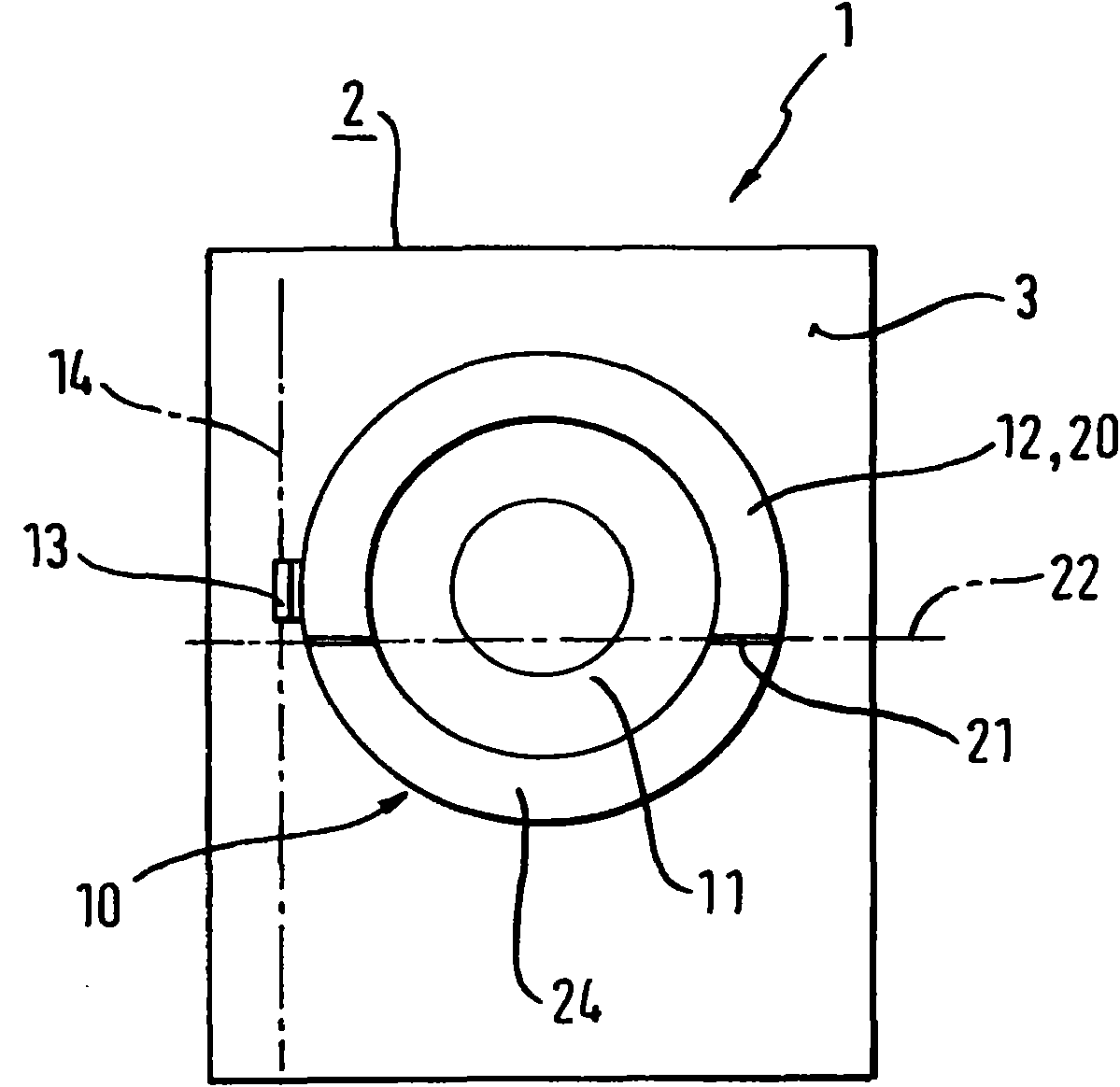 Laundry care device with a horizontally pivoting grip element