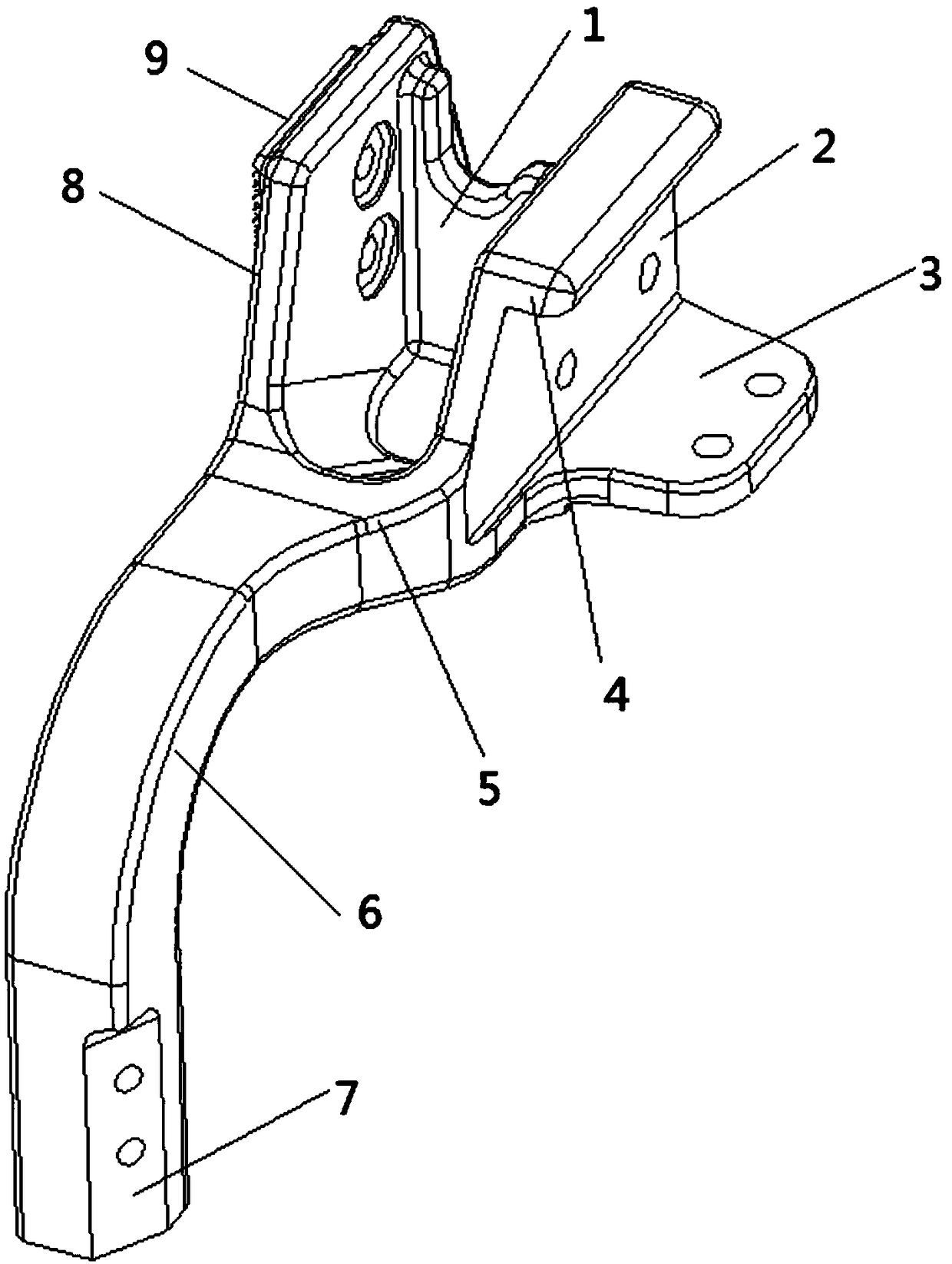 Novel mounting bracket of pilot and brake travel switch