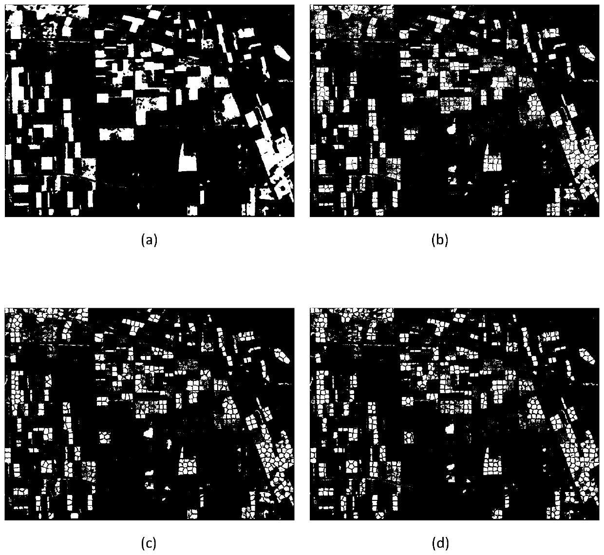 Polsar image feature classification method based on dfic superpixels