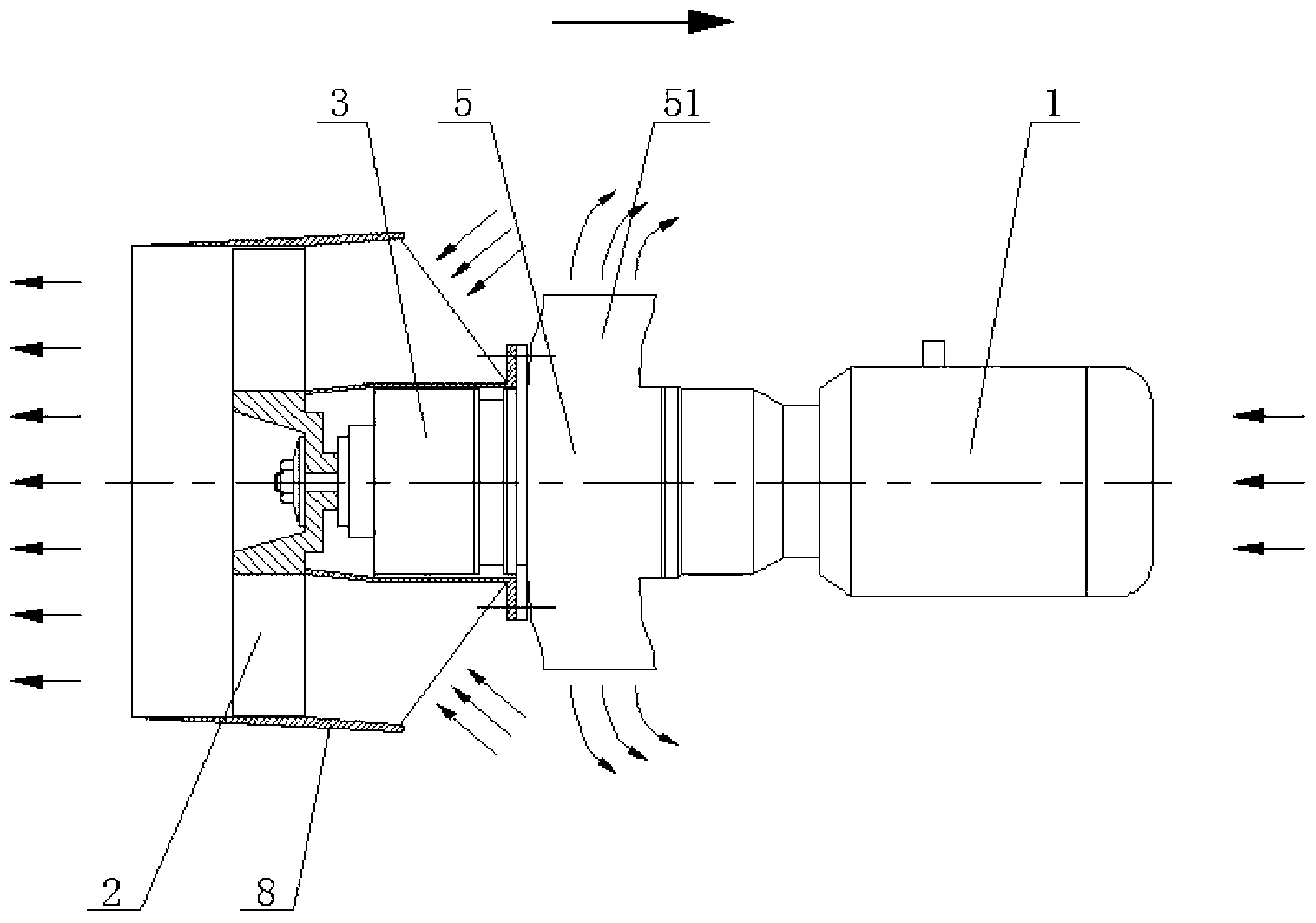 Novel small-size duct turbofan engine