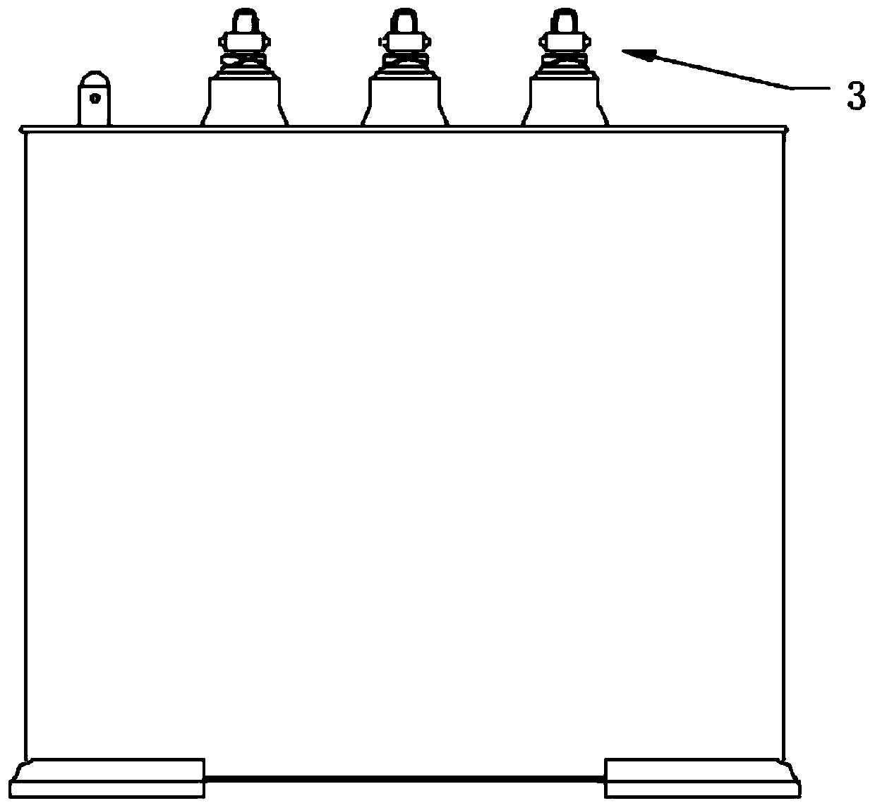 Explosion-proof power capacitor capable of actively cutting off power supply