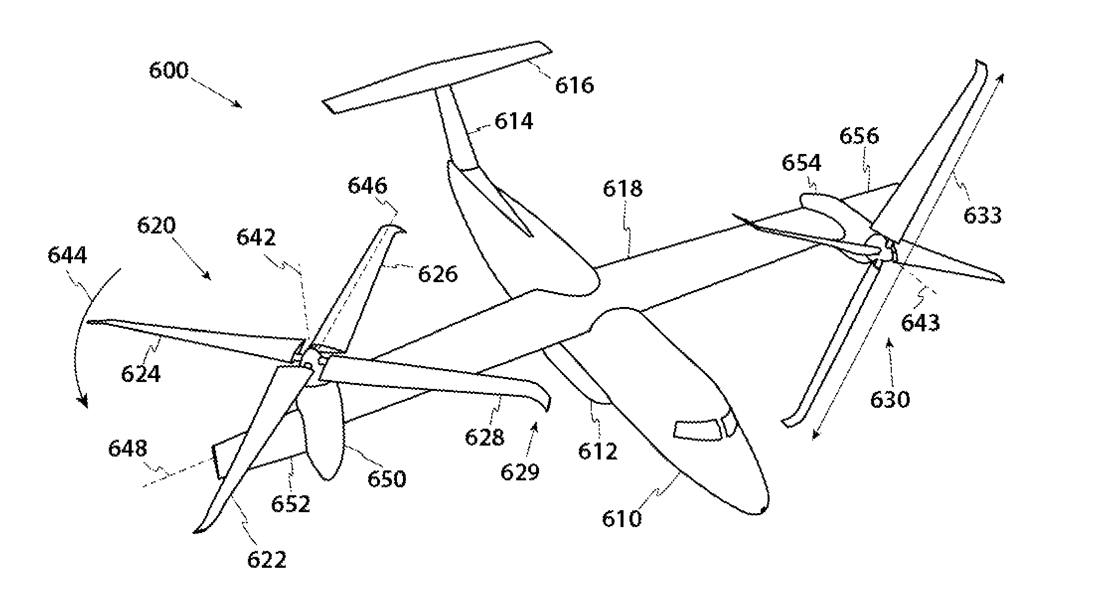 Anhedral tip blades for tiltrotor aircraft