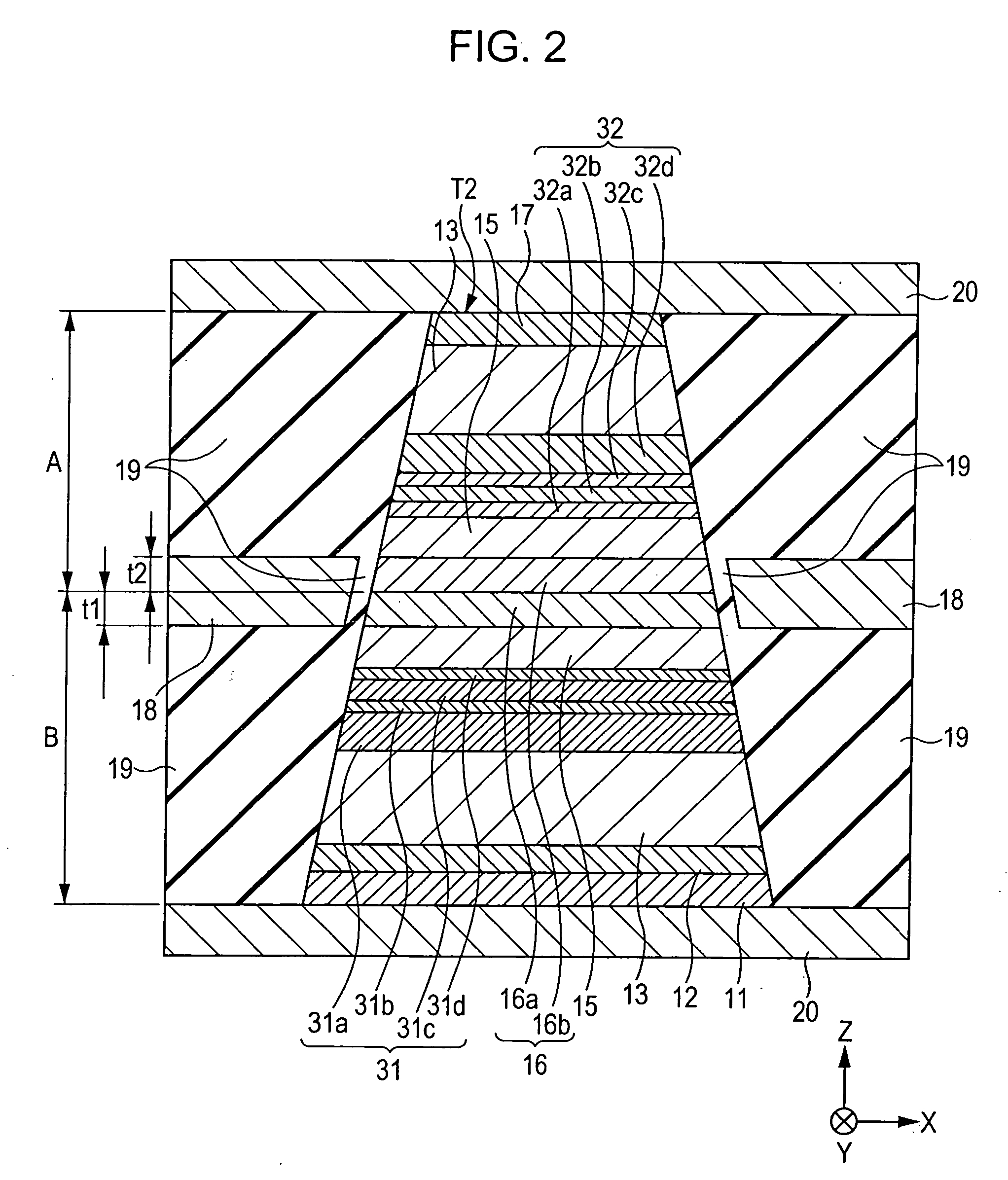 Magnetic sensing element including laminated film composed of half-metal and NiFe alloy as free layer