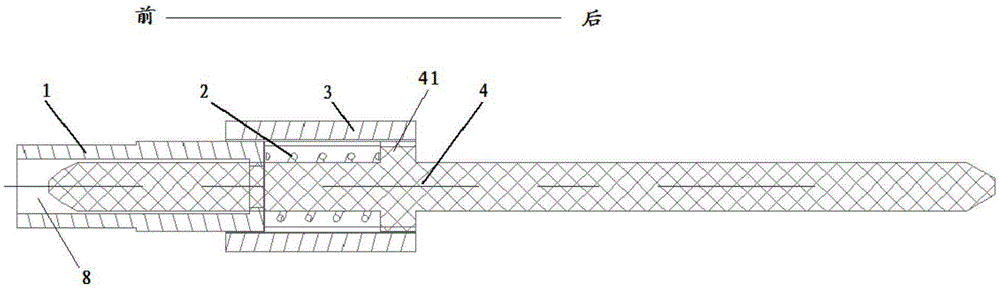Screw connecting device for installation hole with deep cavity