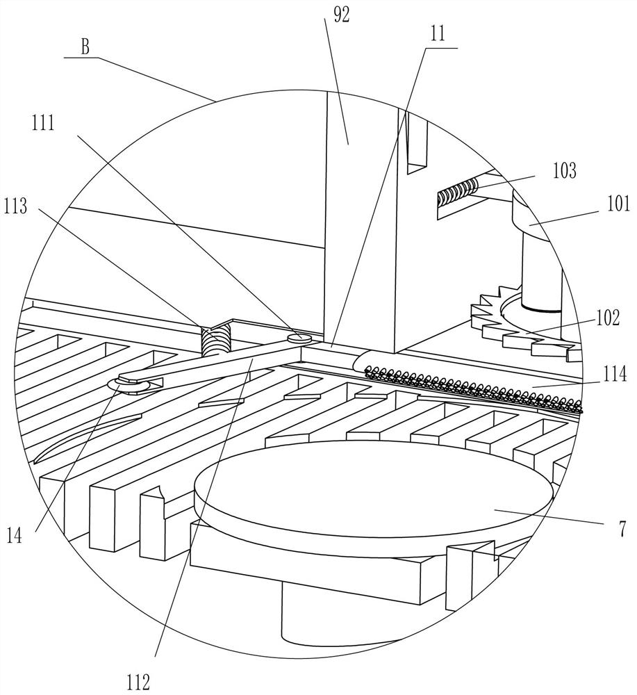 A cutting board reinforcing groove slotting device