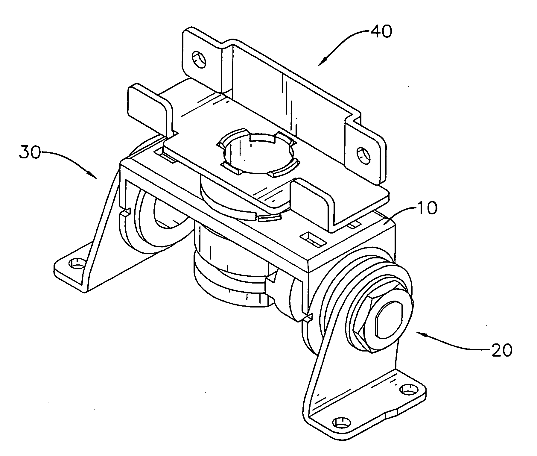 Hinge with simplified components