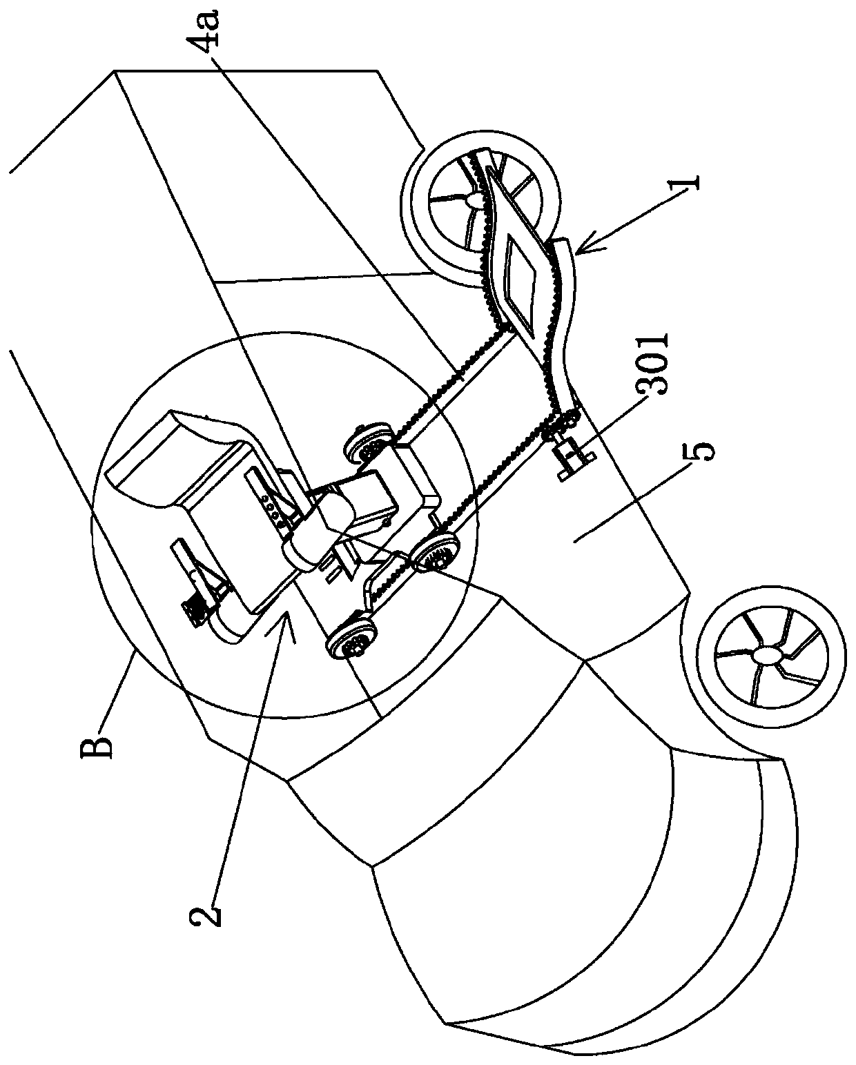 Multifunctional auxiliary robot for leg-free disabled person to drive or get on and off