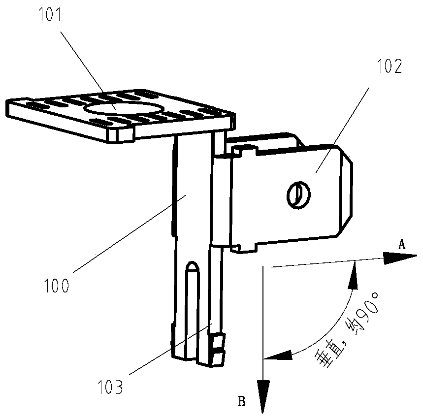 Quick-connect insert, contactor with quick-connect insert and assembly method thereof