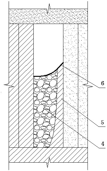 Method for recycling high-grade ore bodies in deep collapse area