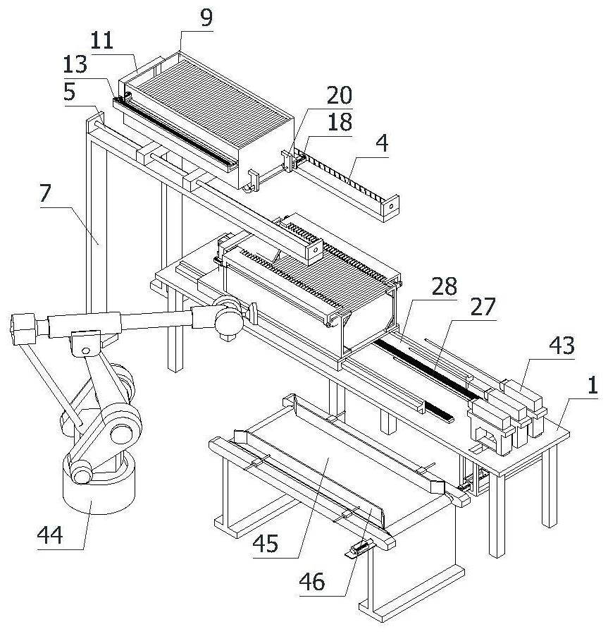 Bamboo and wood lamination symmetrical hole one-time forming device