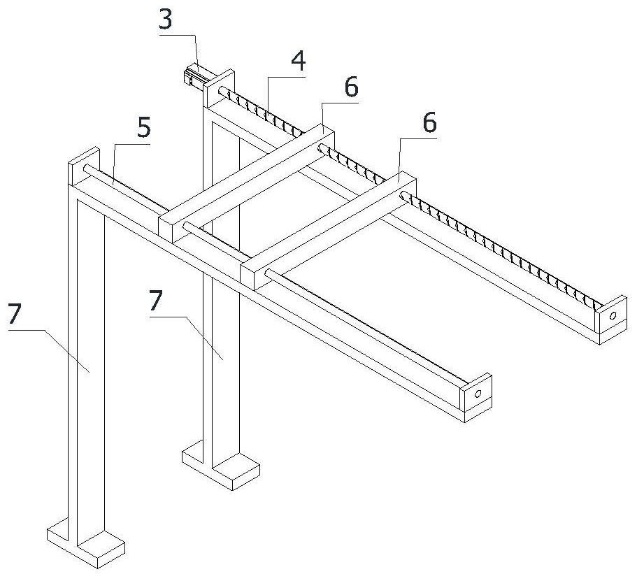 Bamboo and wood lamination symmetrical hole one-time forming device