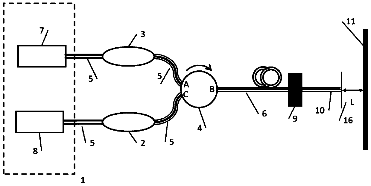 An optical fiber probe type cleaning and detection system and its production and use method