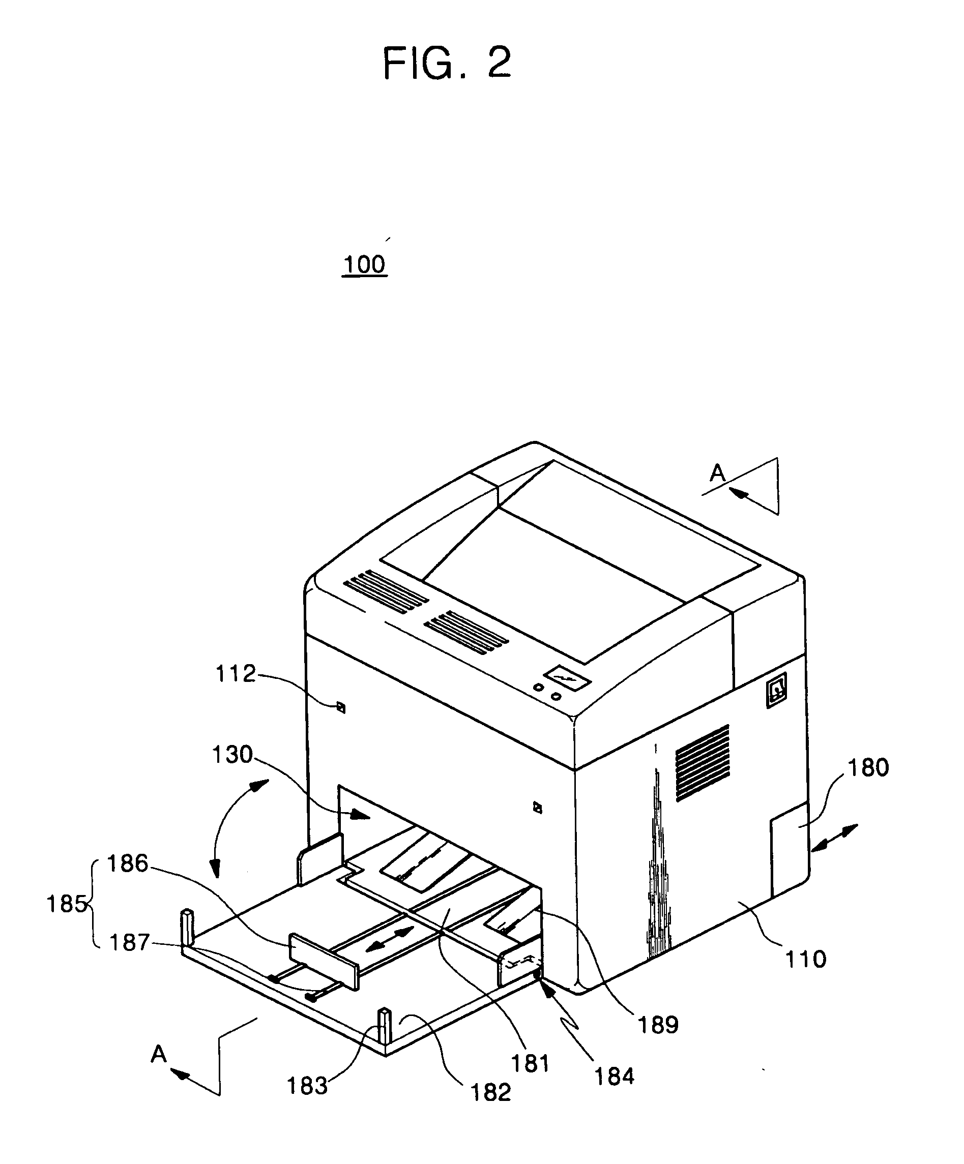 Image forming apparatus having foldable paper cassette