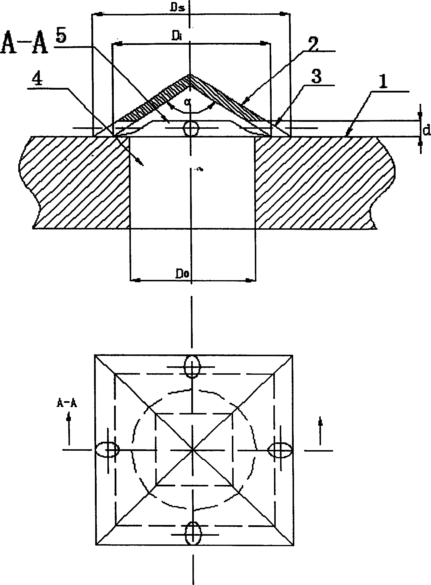 Fluidized bed reactor gases distributing plate
