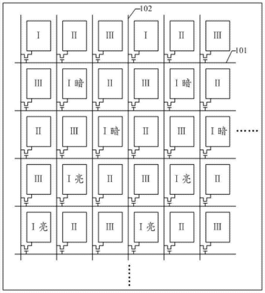 Array substrate, display device and image display method
