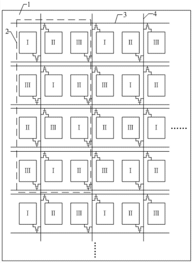 Array substrate, display device and image display method