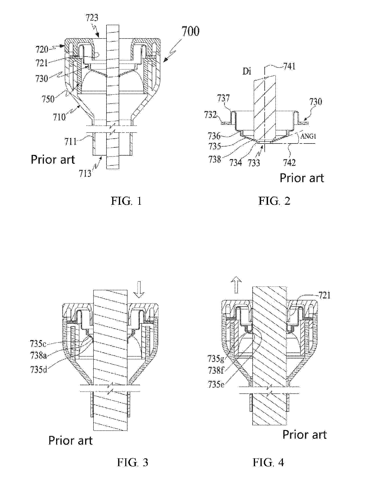 Trocar seal membrane and assembly comprising normal and reverse concave channels