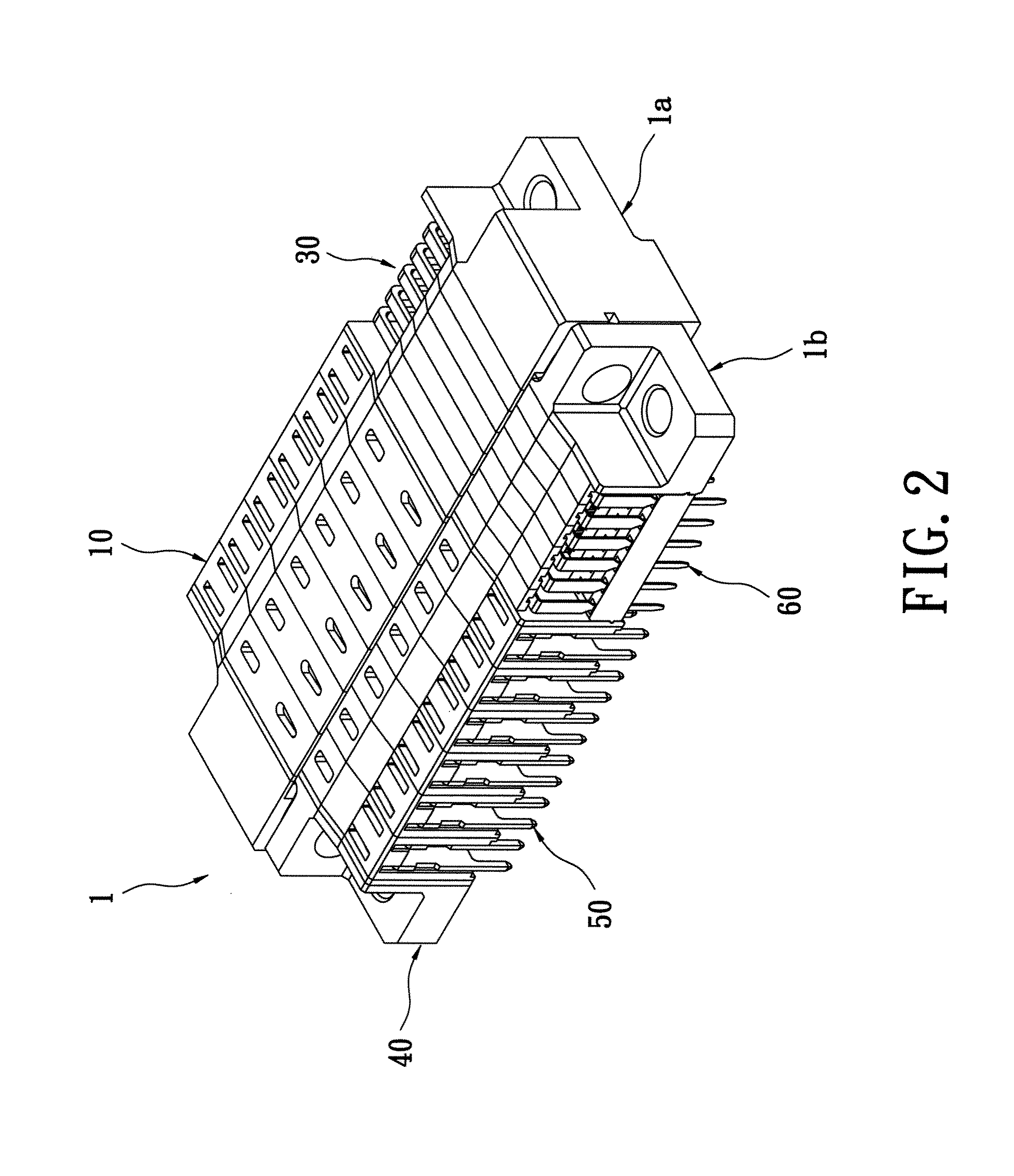 Power connector assembly with improved terminals