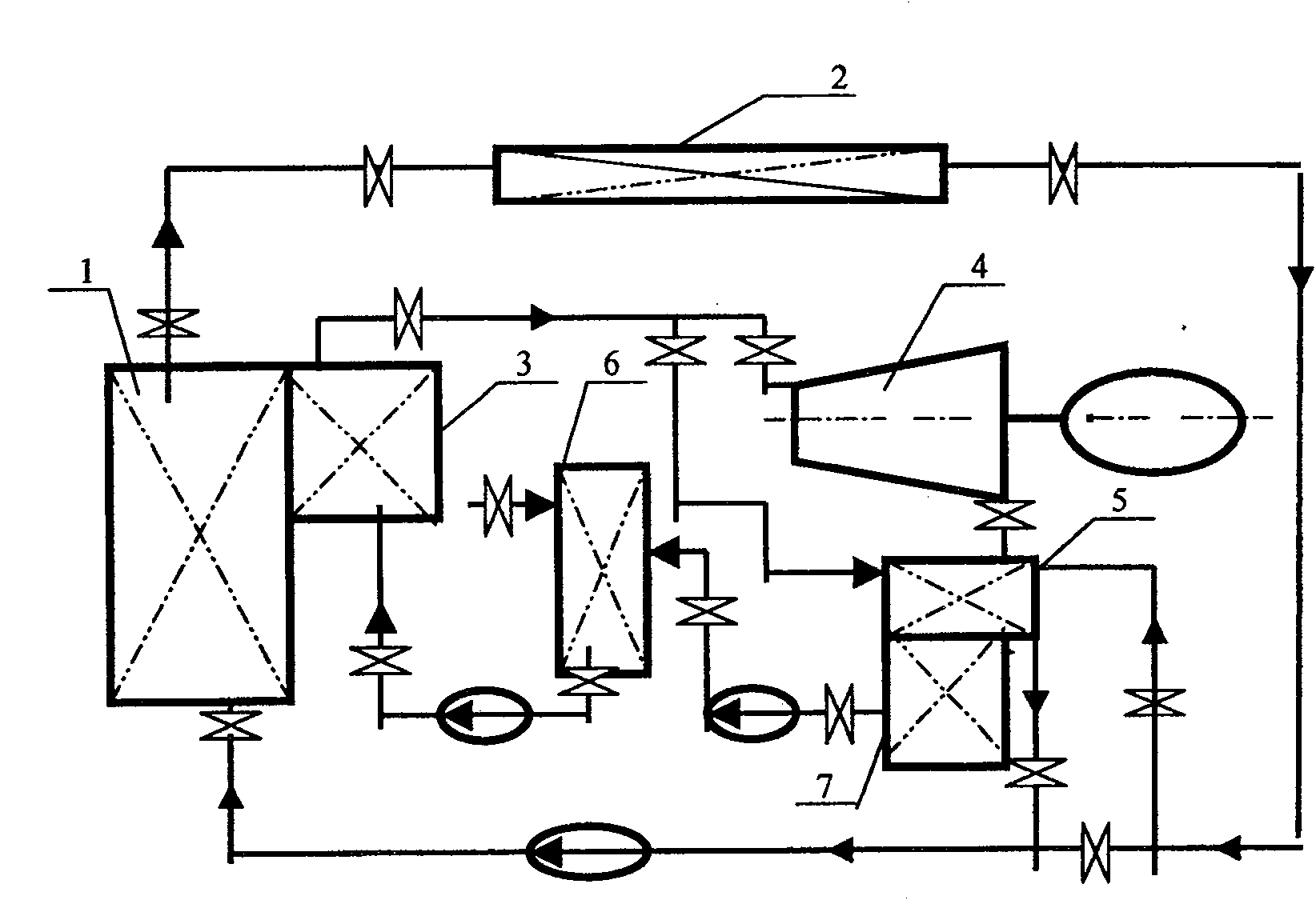 Integrated power self-supply system employing combined heat and power for centralized heating boiler house