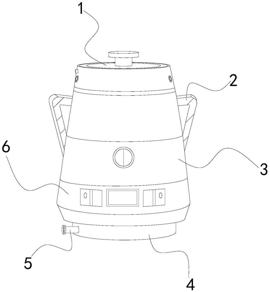 An Internet of Things stew pot with integrated lid and gallbladder to prevent scalding