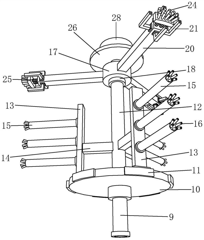 A cleaning device and method for chemical grouting pipelines