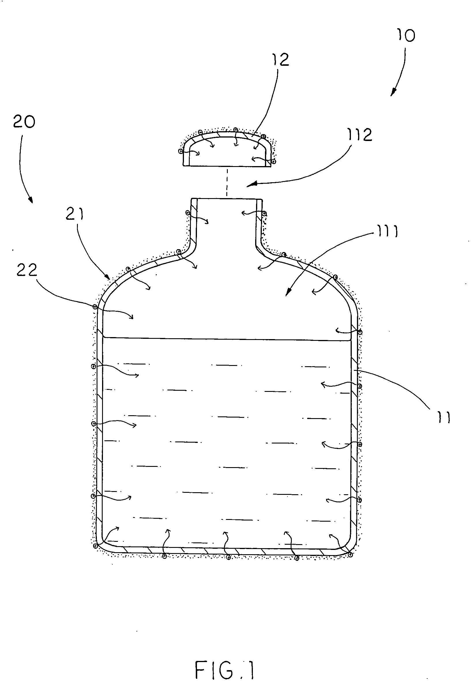 Plastic water and beverage bottle and manufacturing process thereof