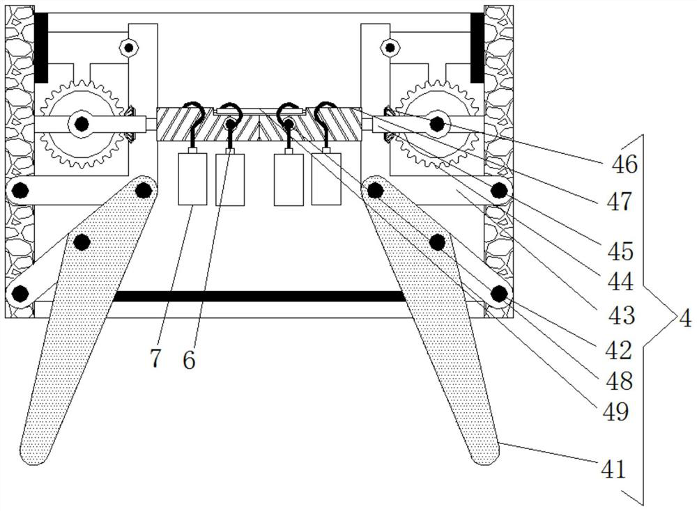 Hanging device for meat food processing