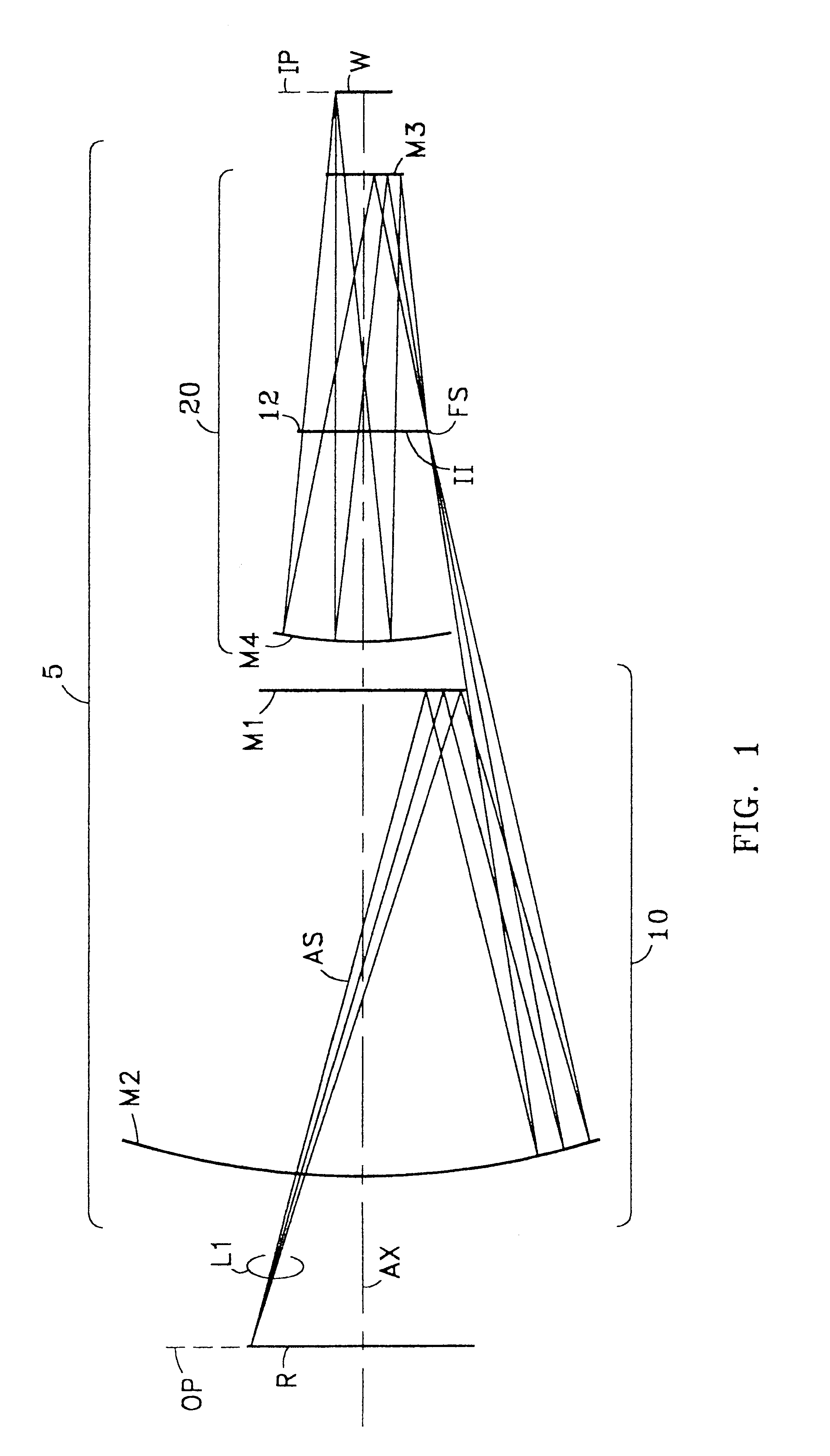Catoptric reduction projection optical system and exposure apparatus and method using same