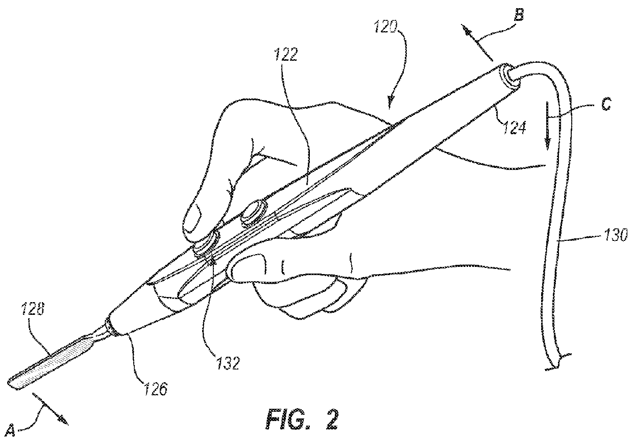 Electrosurgical instrument with adjustable power cable