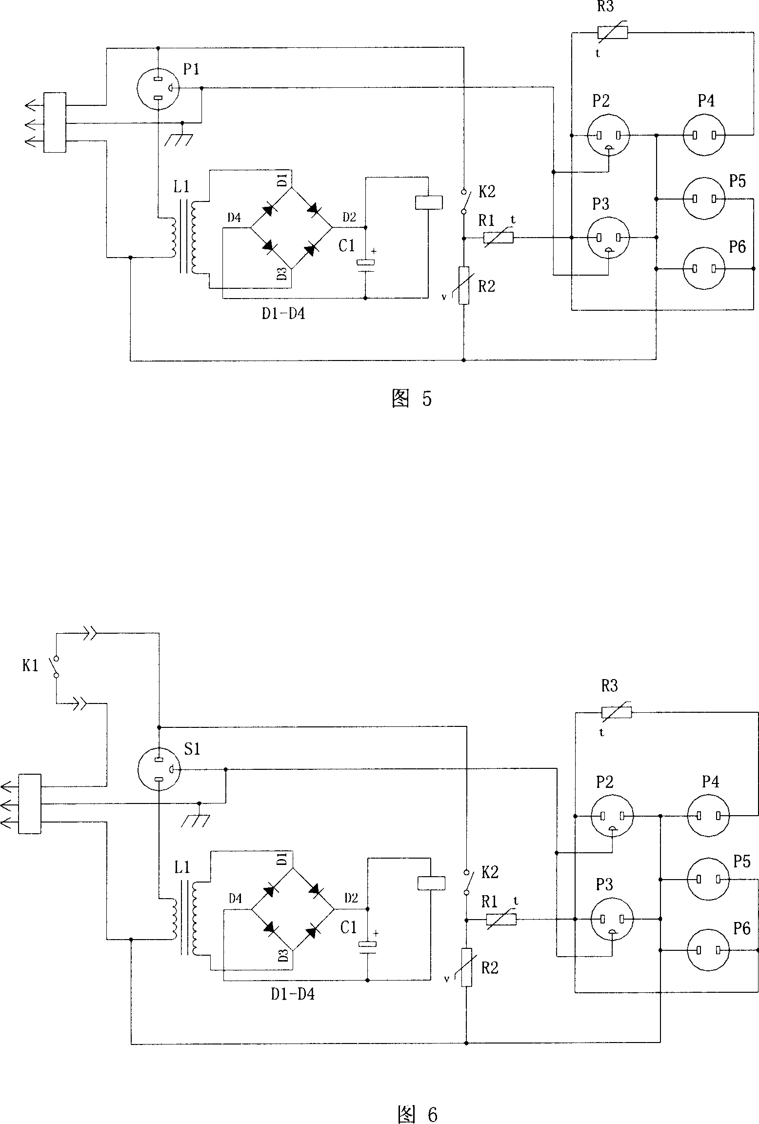 Power socket based on electricity measuring to control switch