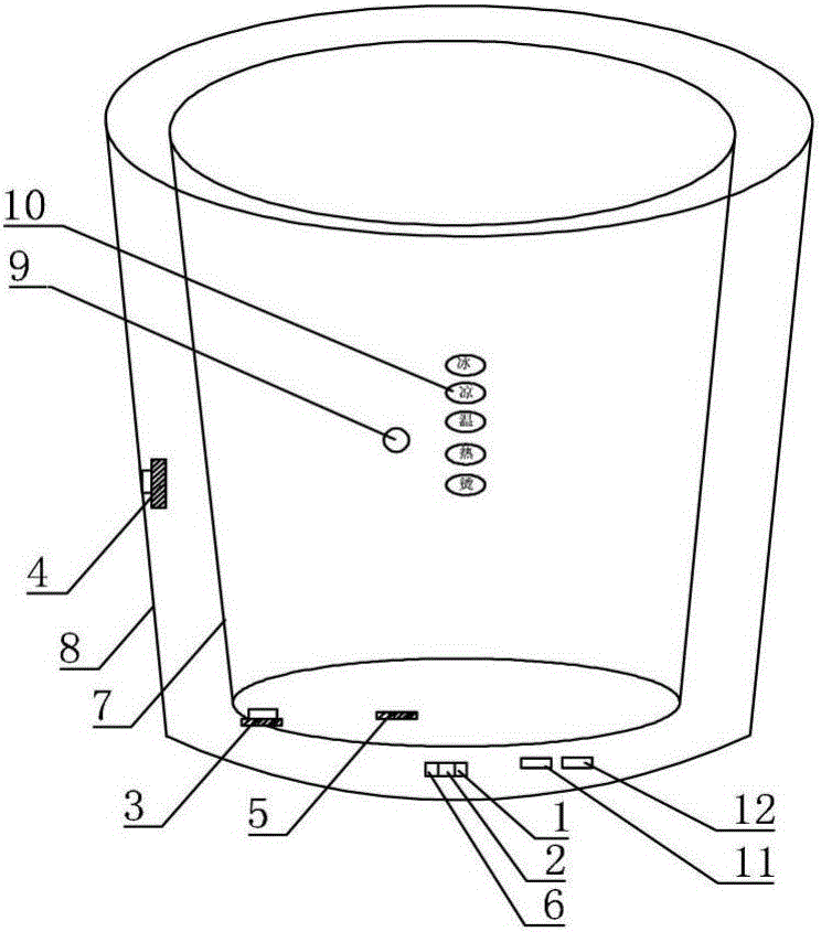 Intelligent water cup and method capable of hinting water drinkability