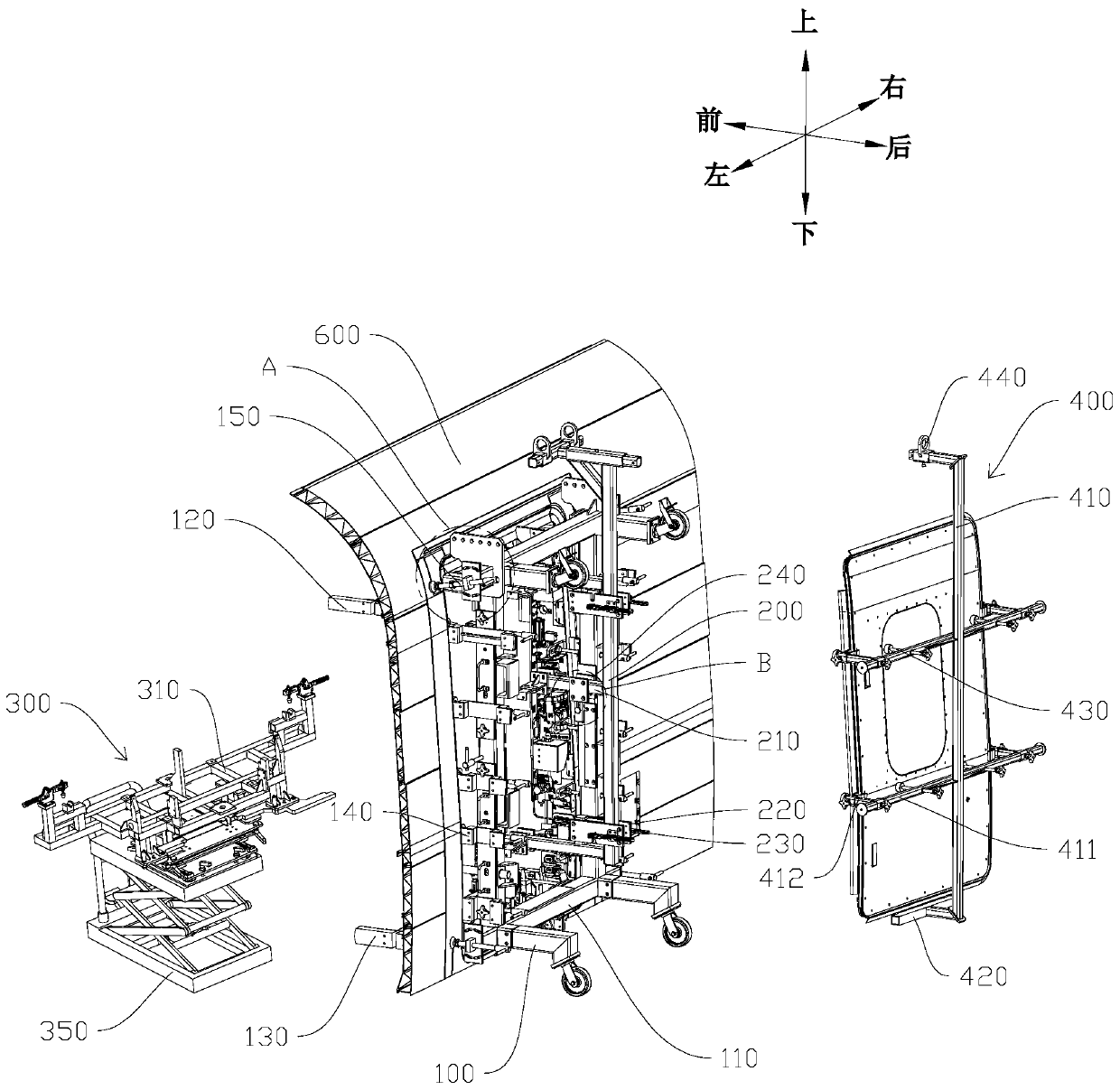 Installing tool for D-series high-speed train door system