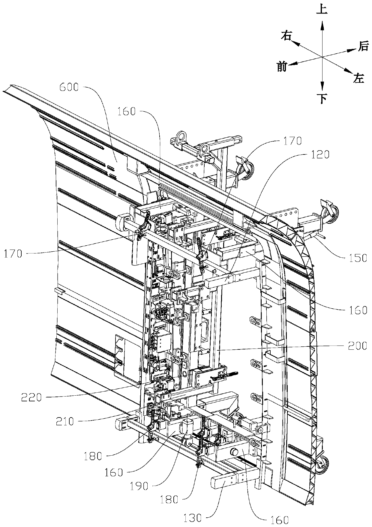 Installing tool for D-series high-speed train door system