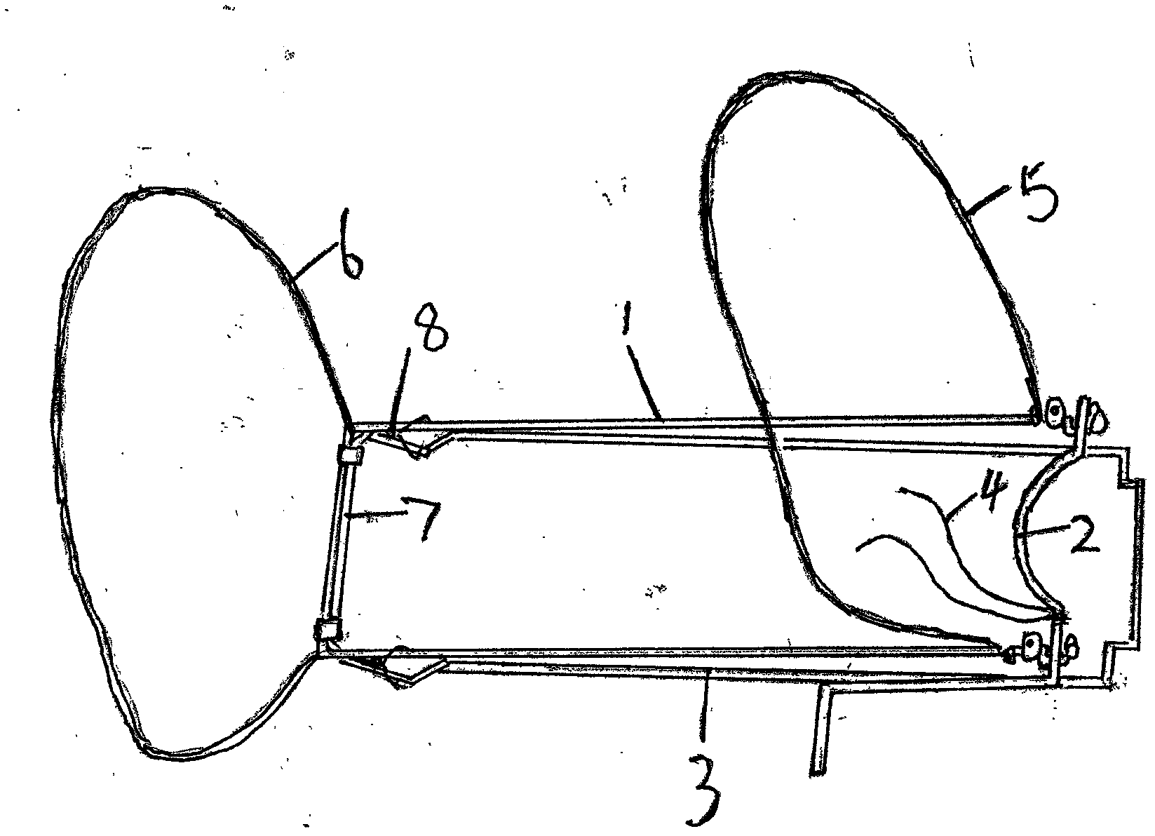 Waist-hung hand-operated pipe coiling device