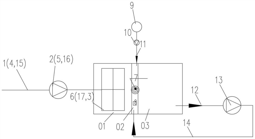 Anaerobic ammonia oxidation device for pig breeding wastewater treatment and application method