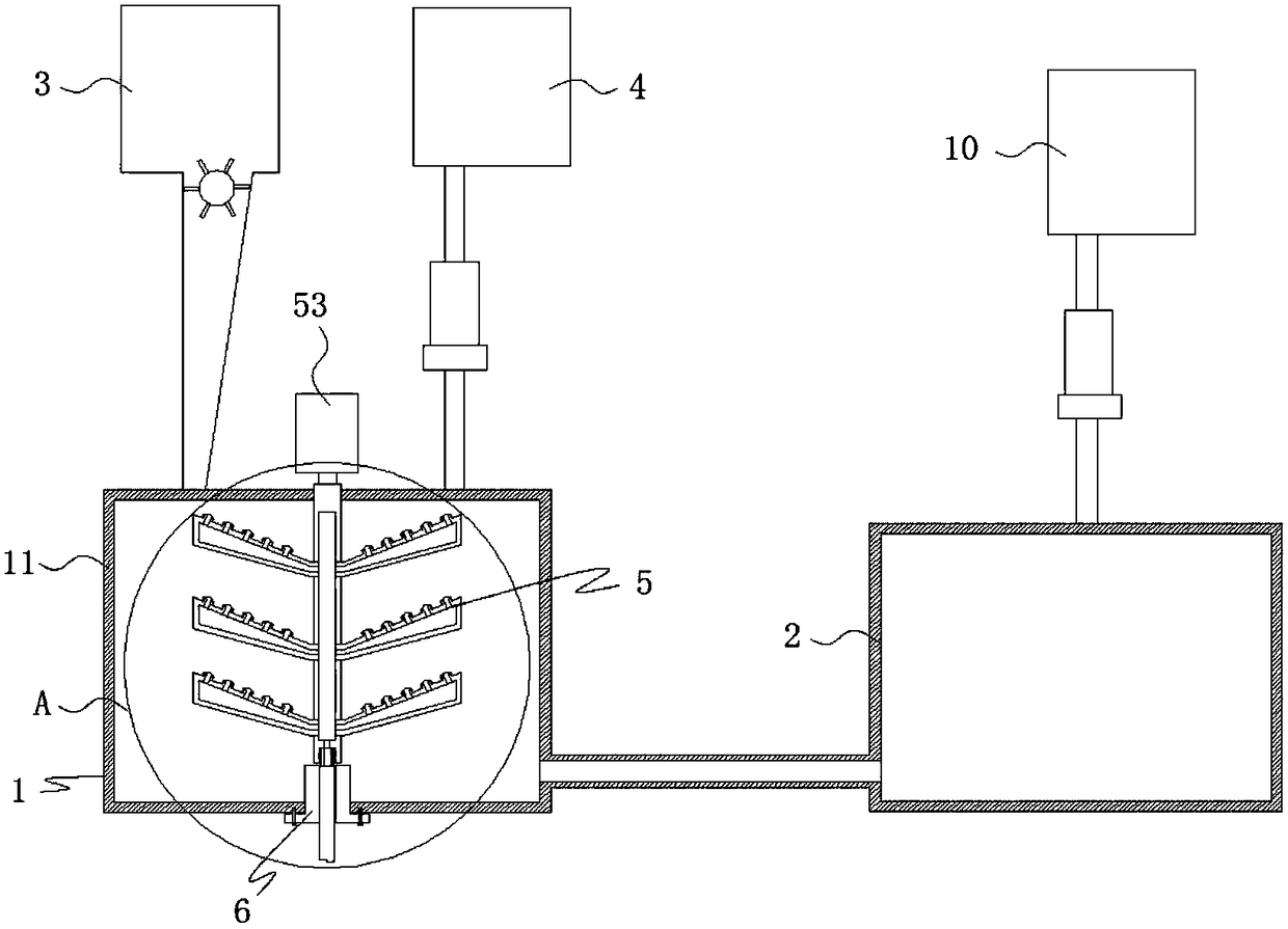 Treatment device for thiocyanate wastewater