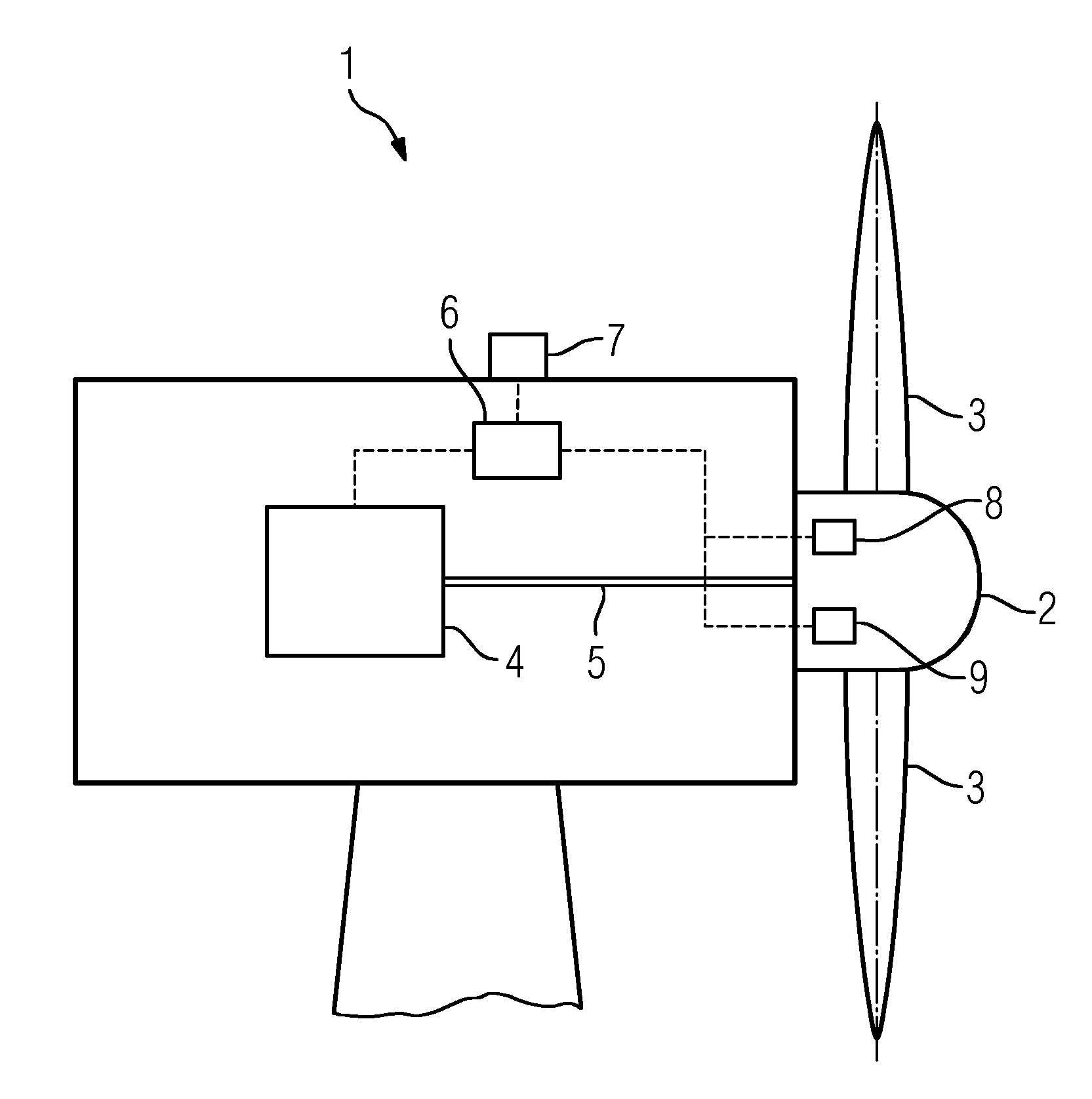 Method for operating a wind turbine having a rotor hub supporting at least one rotor blade