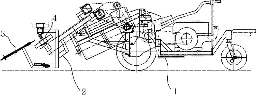 Corn harvester and corn straw guide and support device thereof