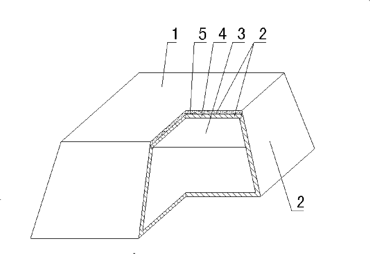 Hollow carcass for cast-in-situ concrete stuffing