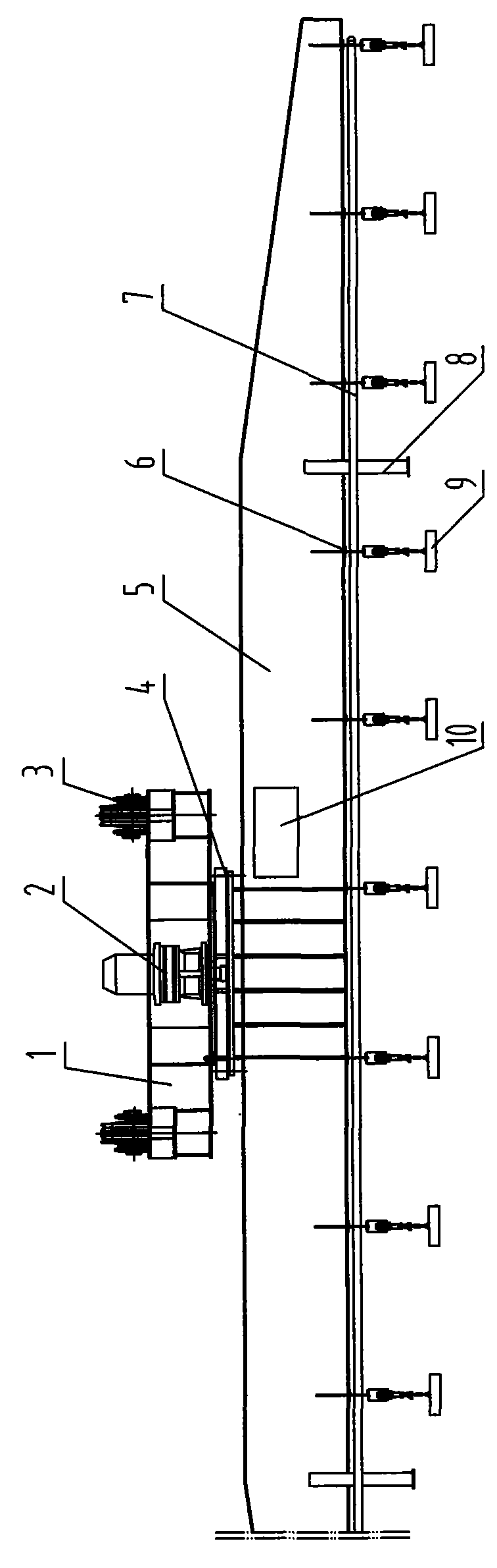 Array multithreaded electromagnetic sucker hanger mechanism