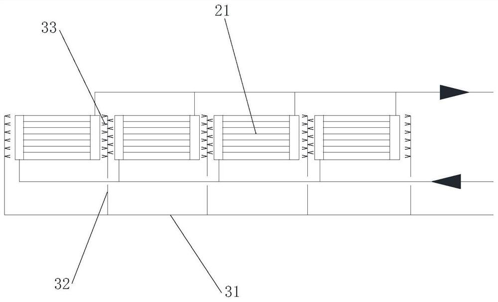 Absorption tower slurry spray cooling white removal device