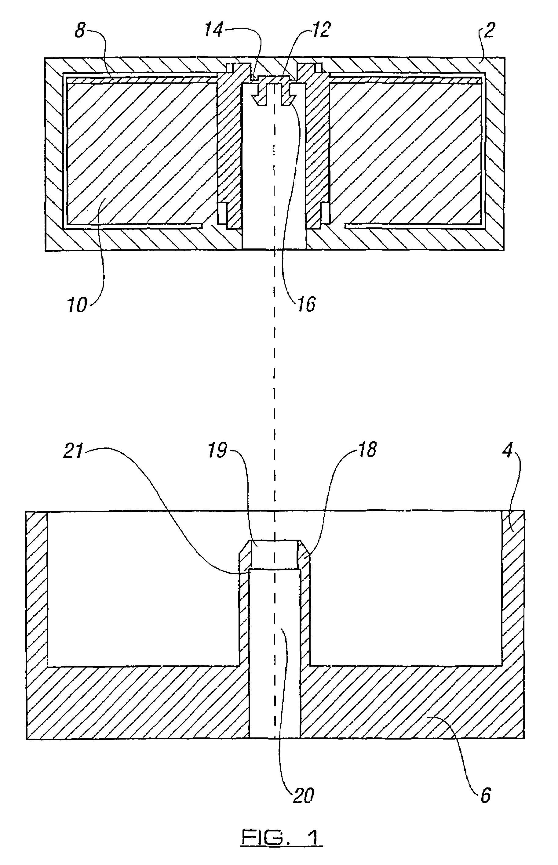 Refillable device with counting means