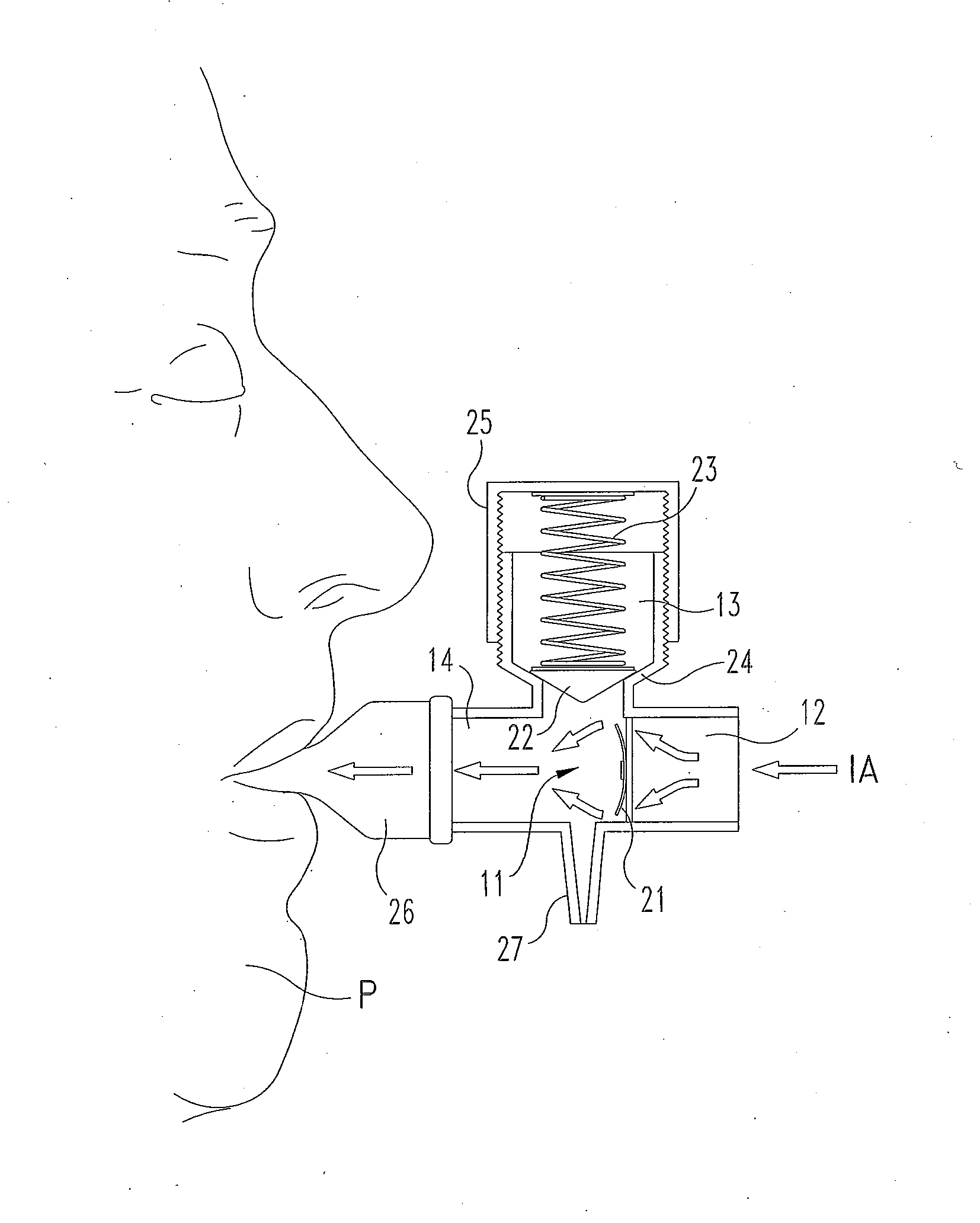 Airway pressure control devices with flutter valve
