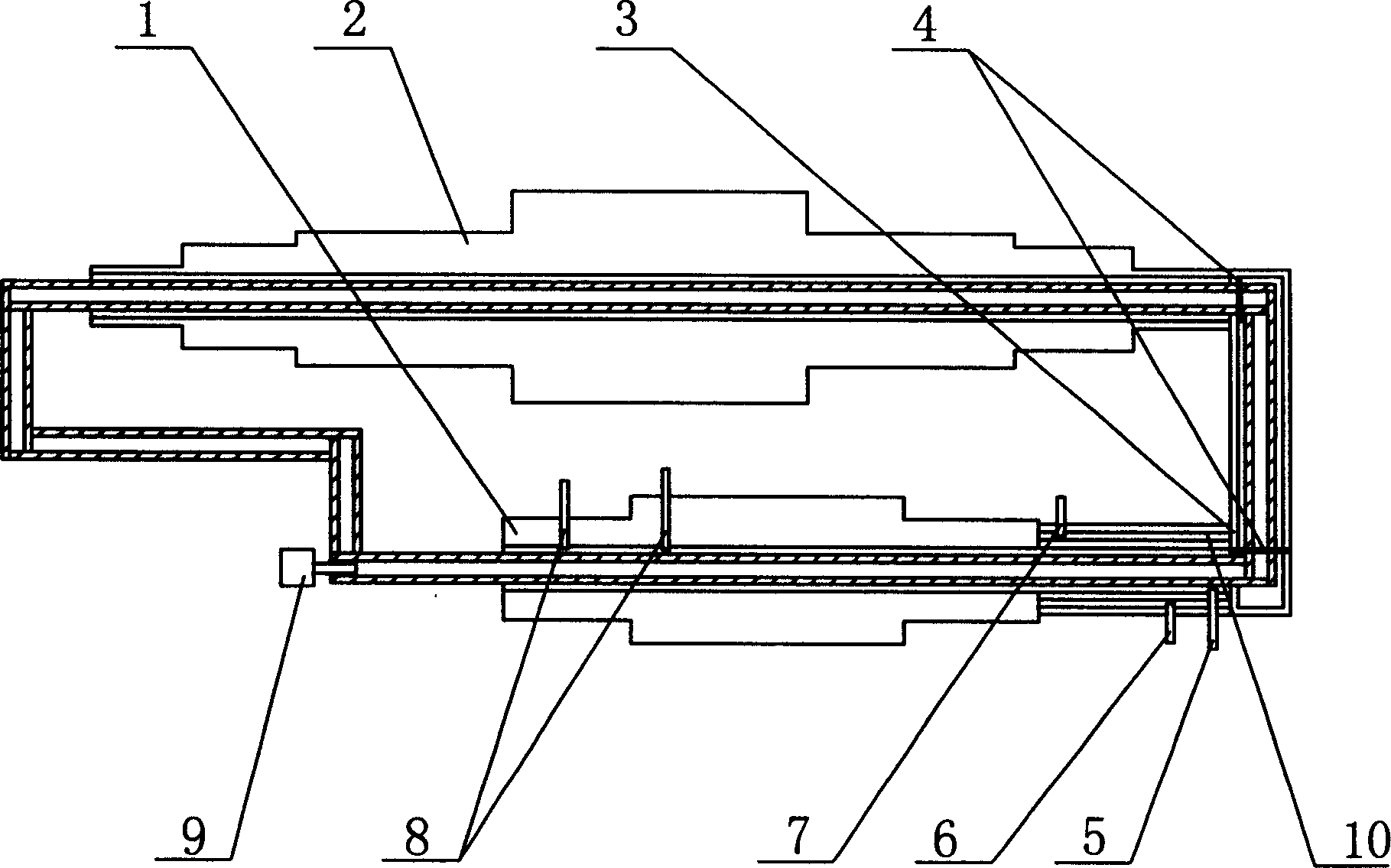 Drying method of raw material blank in continuous production of vanadium nitride and its device