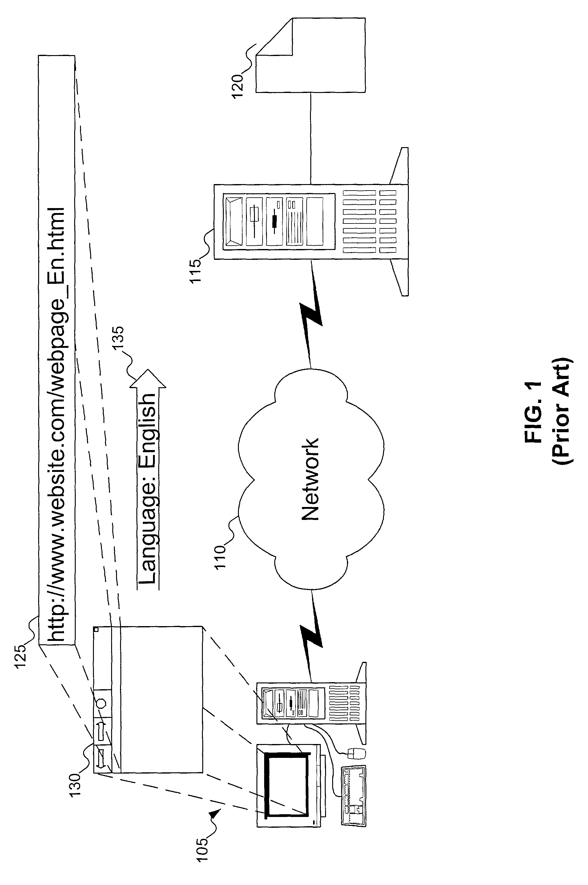 Method to dynamically determine a user's language for a network