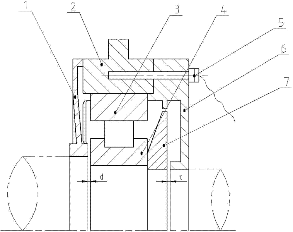 A column bearing assembly structure