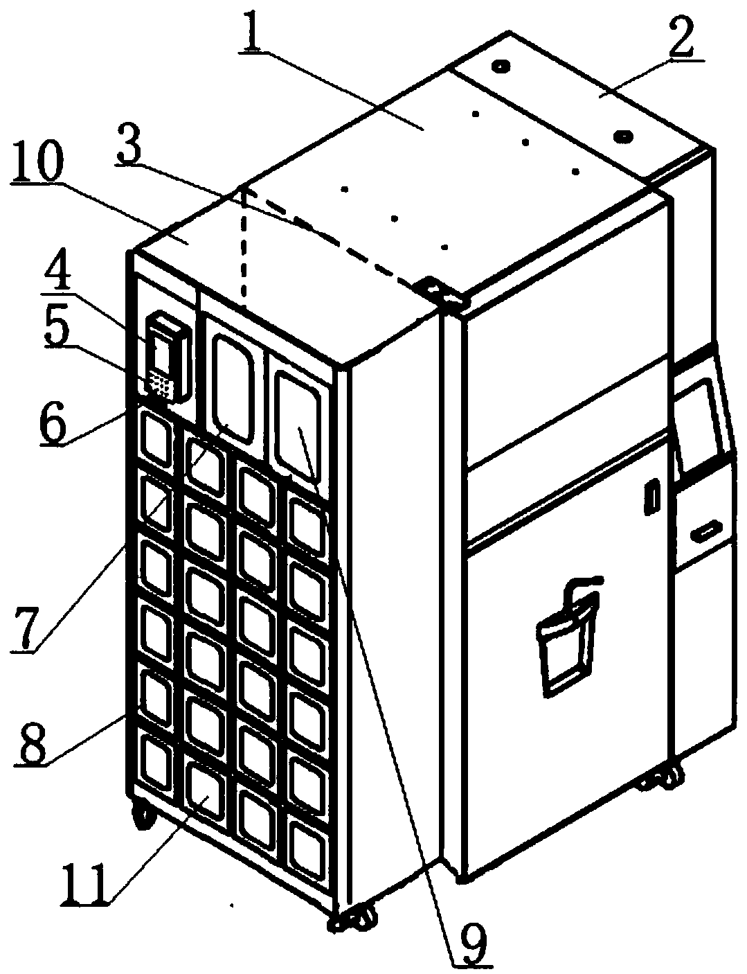 Self-service fresh juice all-in-one vending machine and vending method thereof
