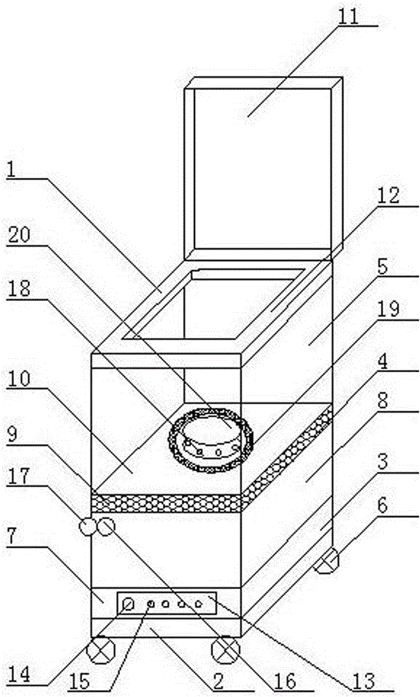 Traditional Chinese medicine conditioning and fumigating device