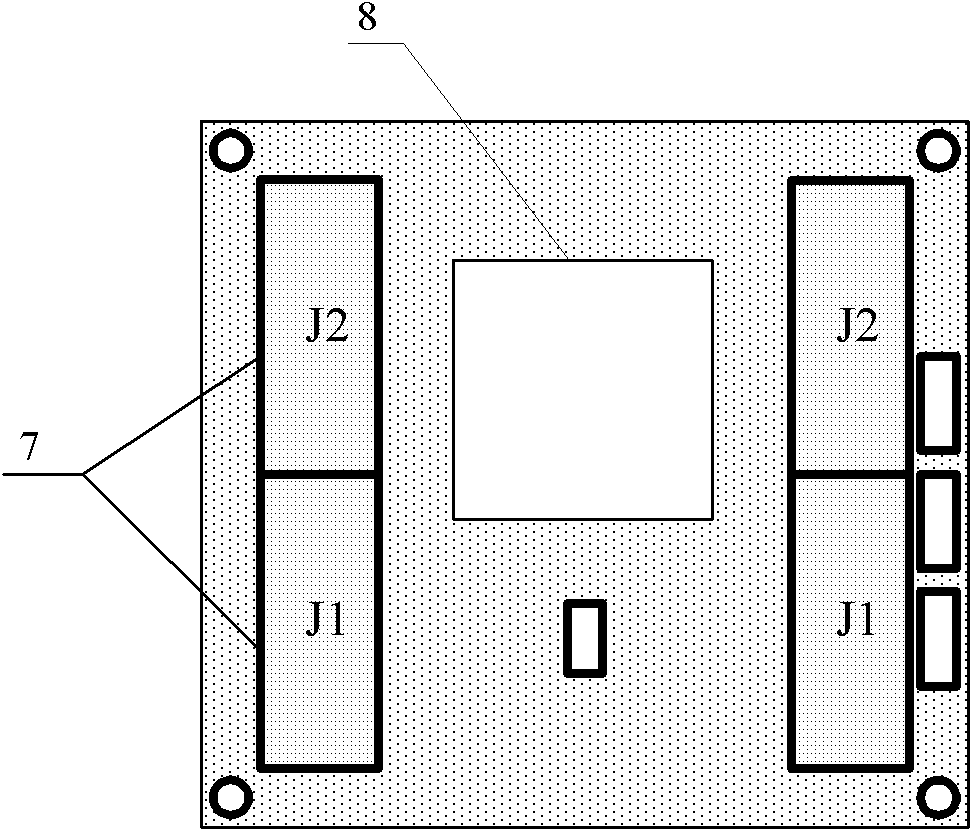 Reinforcing connecting device based on PXI backboard bridge